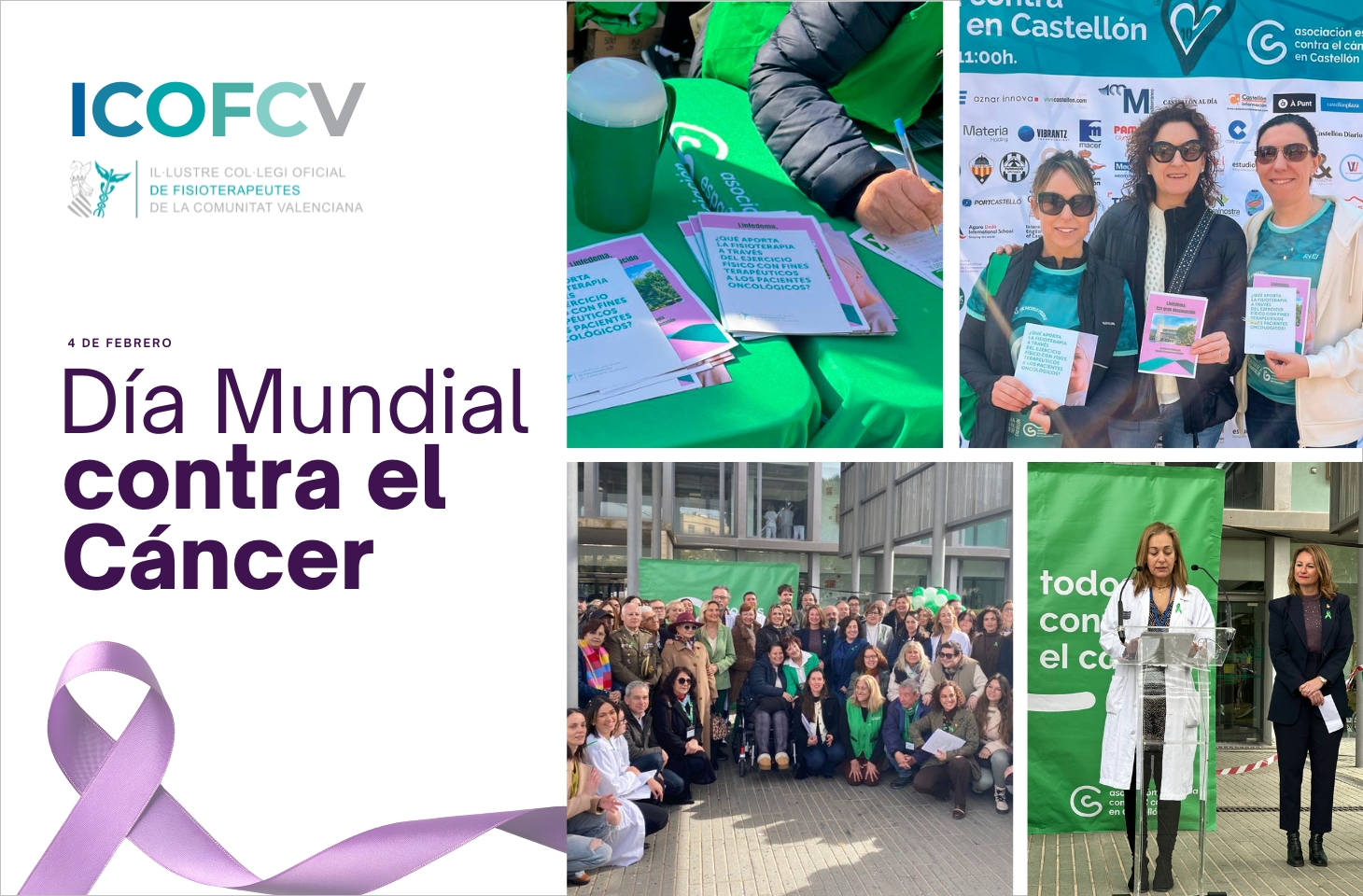 El ICOFCV reitera su apoyo a los pacientes en los actos con motivo del Día Mundial contra el Cáncer