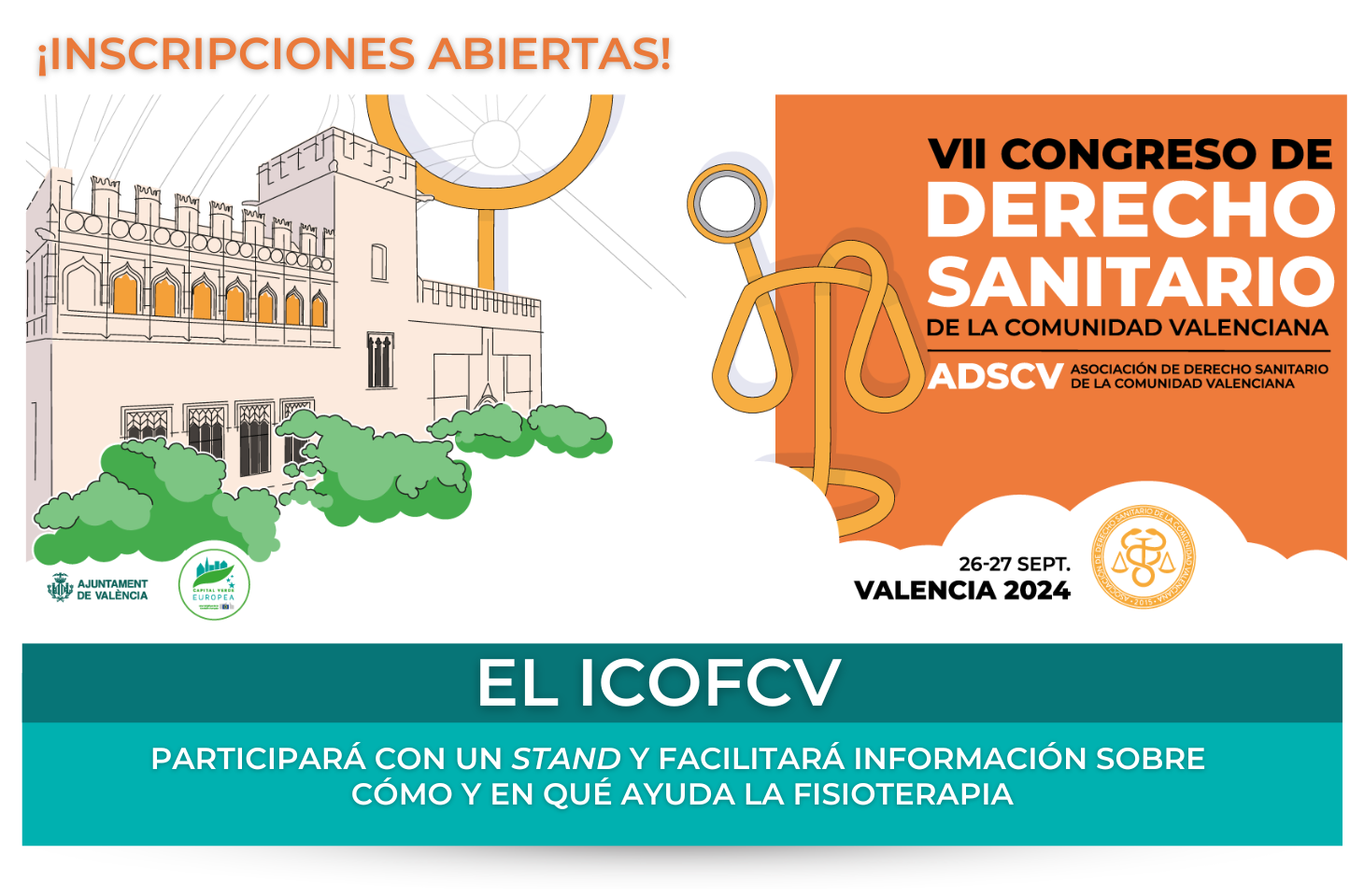 El VII Congreso de Derecho Sanitario de la Comunidad Valenciana abordará la Salud mental 