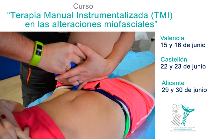 El ICOFCV organiza tres cursos sobre “Terapia Manual Instrumentalizada (TMI) en las alteraciones miofasciales”