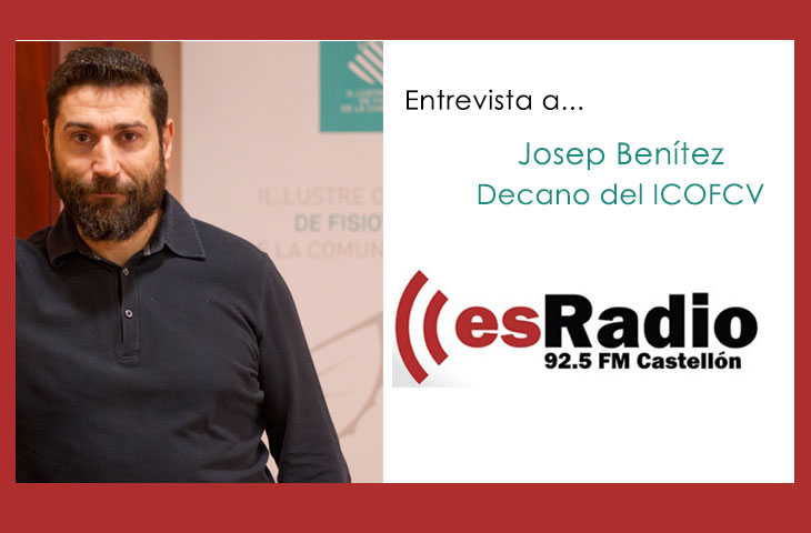 El decano del ICOFCV ha sido entrevistado por Voramar es.radio de Castellón 