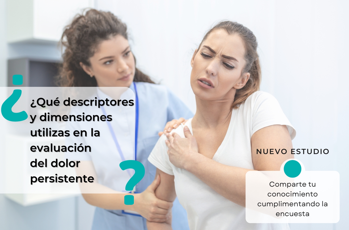 ¿Cuáles son los descriptores y dimensiones clave en la evaluación del dolor persistente?