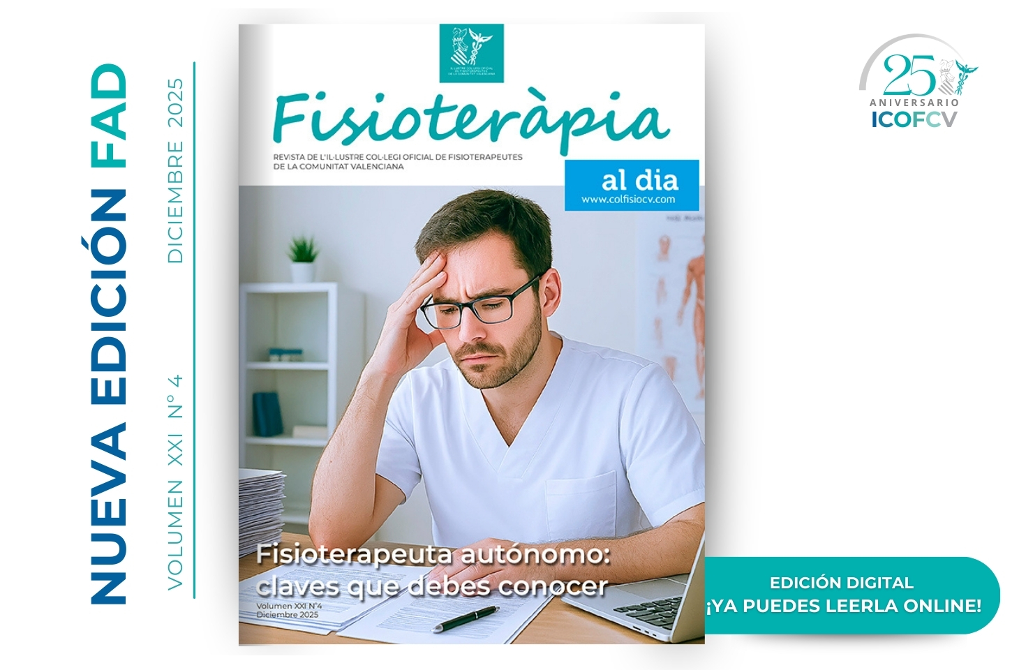 Claves prácticas para el fisioterapeuta autónomo, en el nuevo número de FAD 