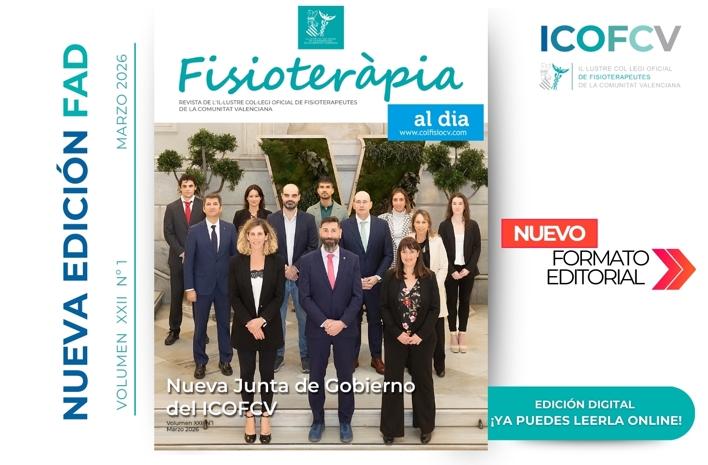 Disponible el primer número de 2026 de la revista colegial “Fisioterapia al Día - FAD” Disponible el primer número de 2026 de la revista colegial “Fisioterapia al Día - FAD”