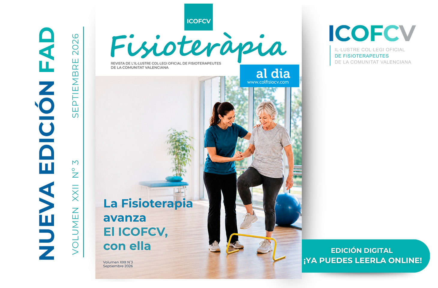 Ya disponible el nuevo número de FAD: La Fisioterapia avanza y el ICOFCV, con ella Ya disponible el nuevo número de FAD: La Fisioterapia avanza y el ICOFCV, con ella