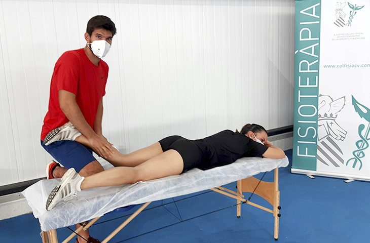 Servicio de Fisioterapia en las pruebas físicas de los árbitros organizadas por la RFEF