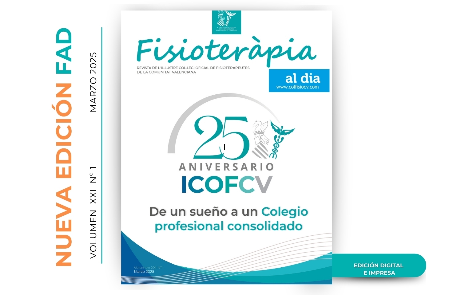 “25 Aniversario del ICOFCV” tema central del nuevo número de nuestra revista colegial FAD