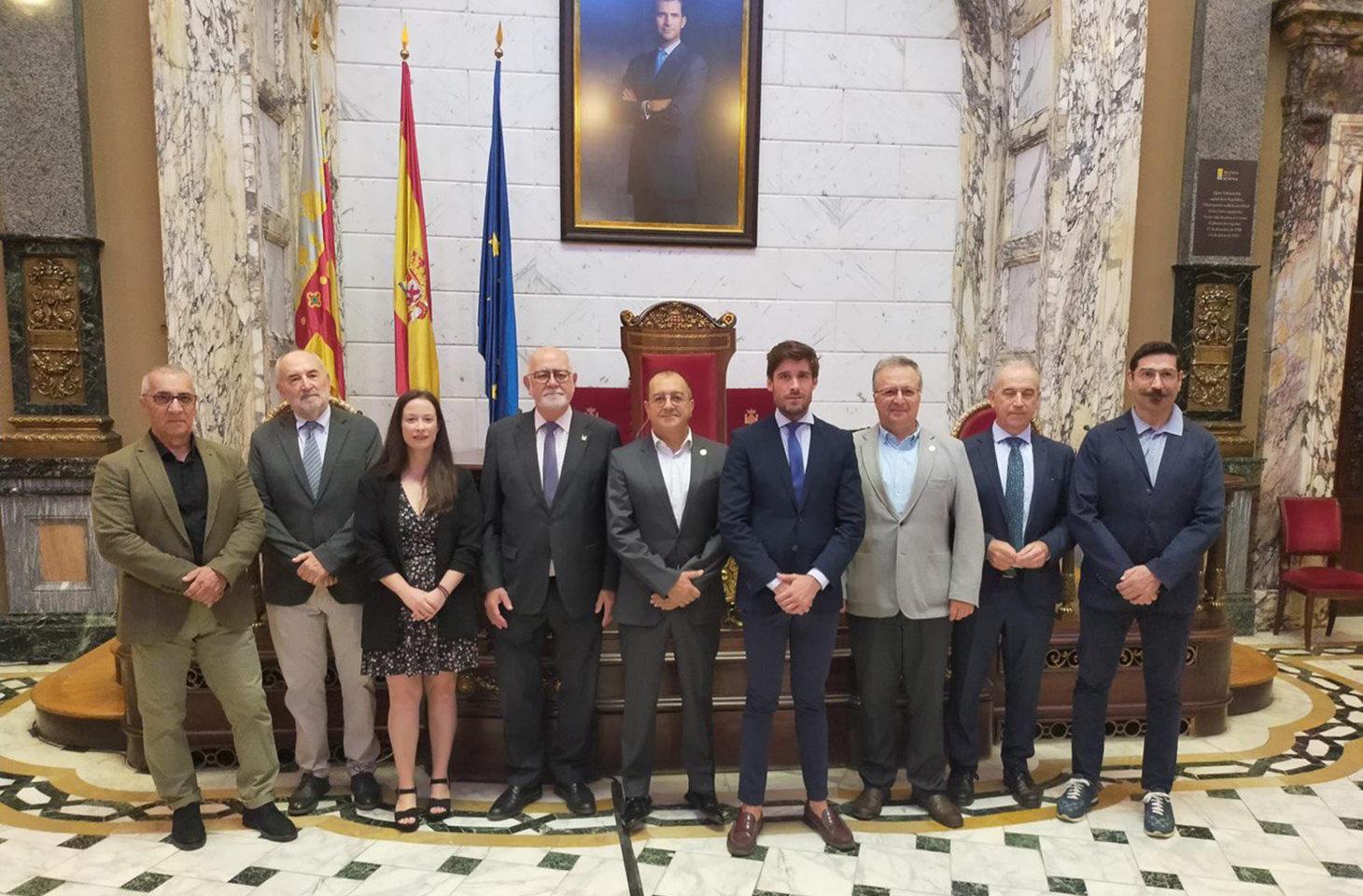 Josep Benítez asiste a la recepción oficial en el Ayuntamiento de Valencia para presentar el VII Congreso de Derecho Sanitario