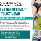 Si tienes una clínica afectada por la riada y has retomado tu actividad, contacta con nosotros