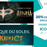 Descuento exclusivo para colegiados del ICOFCV en los espectáculos de Cirque du Soleil en Valencia y Alicante
