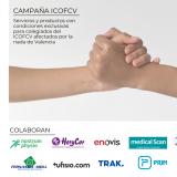 Campaña empresas solidarias: el ICOFCV cierra acuerdos para asegurar condiciones y descuentos exclusivos para colegiados afectados por la riada