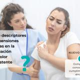 ¿Cuáles son los descriptores y dimensiones clave en la evaluación del dolor persistente?