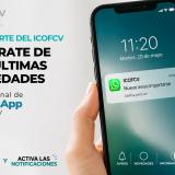Eres parte del ICOFCV. Súmate al nuevo canal de WhatsApp
