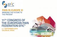 Valencia acogerá en septiembre el XI Congreso Pain in Europe de la Federación Europea del Dolor EFIC®