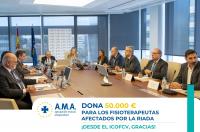 A.M.A. Grupo dona 50.000 euros para ayudar a los fisioterapeutas damnificados por las inundaciones en Valencia