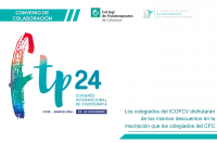 Los colegiados del ICOFCV pueden acceder al Congreso FTP24 al mismo precio que los del Colegio de Cataluña