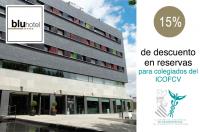 Descuento del 15% para los colegiados del ICOFCV en las reservas en el Hotel Blu de Almansa