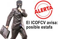 El ICOFCV alerta ante una posible estafa denunciada por una colegiada