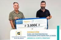 El Colegio de Fisioterapeutas de Baleares dona 3.000 euros para ayudar a los colegiados afectados por la riada de Valencia