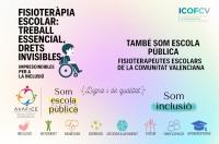 Los fisioterapeutas escolares exigen a la Generalitat el reconocimiento de la fisioterapia escolar como recurso educativo especializado