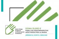 El Colegio de Fisioterapeutas de Andalucía dona 10.000 € para los afectados por la riada de Valencia